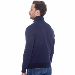 Pulls Et Gilets|Pulls Et Gilets*Harcour - Sweat zippé manches longues homme Saxo Marine