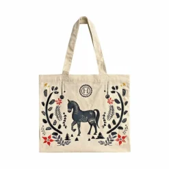 Sacs Lifestyle*Harcour - Totebag de noël Gwapa natural/ Bleu