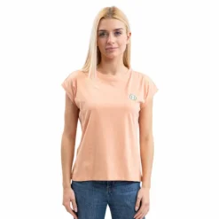 Hot - T-shirt manches courtes femme Telma abricot T-Shirts Et Baselayers