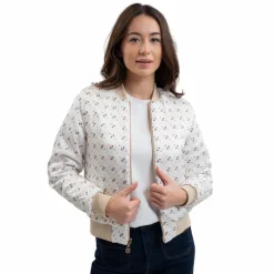 Sale - Veste bombers femme Boecia lin Blousons Et Manteaux