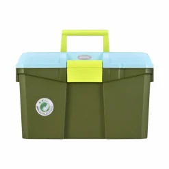 New - Coffre de pansage édition limitée kaki/ ciel Sacs Et Malles De Pansage