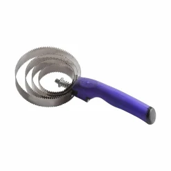 Étrilles*Hippotonic - Etrille métallique ronde poignée soft violet