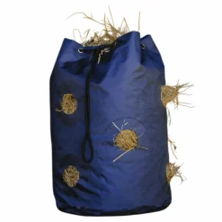 Filets Et Sacs À Foin*Hippotonic - Sac à foin 9 trous grand maille Marine