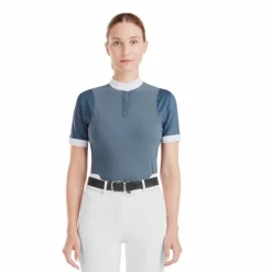 Hot - Chemise de concours manches courtes femme Aerolight vintage indigo Polos Et Chemises