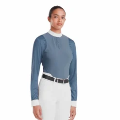 Outlet - Chemise de concours manches longues femme Aerolight vintage indigo Polos Et Chemises