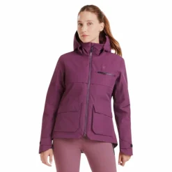 Hot - Manteau manches longues femme Essential dark purple Blousons Et Manteaux