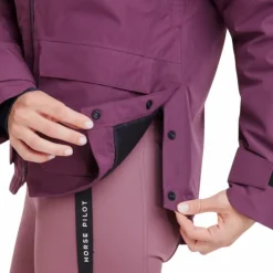 Hot - Manteau manches longues femme Essential dark purple Blousons Et Manteaux