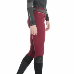 New - Pantalon d'équitation femme X-Design dark red Pantalons D'Équitation