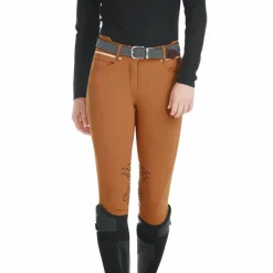 Hot - Pantalon d'équitation femme X-Design gold brown Pantalons D'Équitation