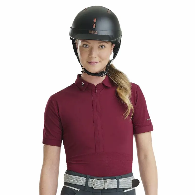 Online - Polo d'équitation femme Aeromesh dark red Polos Et Chemises