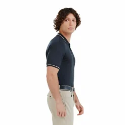 Polos Et Chemises|Polos Et Chemises*Horse Pilot - Polo homme manches courtes Atlas blue graphite Bleu