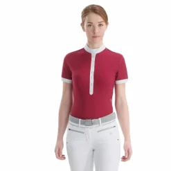 Clearance - Polo manches courtes femme Aerolight rubis Polos Et Chemises