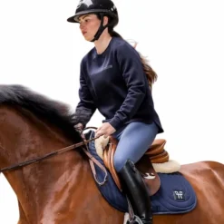 Pulls Et Gilets*Horse Pilot - Sweat manches longues femme Merinos dark night Marine