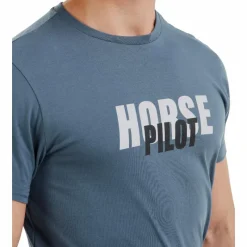 T-Shirts Et Baselayers|T-Shirts Et Baselayers*Horse Pilot - T-shirt manches courtes homme Team vintage indigo Bleu