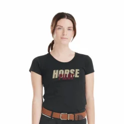 T-Shirts Et Baselayers*Horse Pilot - T-shirt manches courtes femme Team shirt black Noir