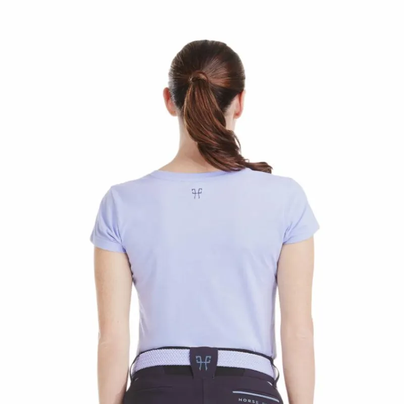 Hot - T-shirt manches courtes femme Team shirt lavende T-Shirts Et Baselayers