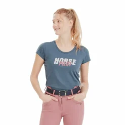 Discount - T-shirt manches courtes femme Team vintage indigo T-Shirts Et Baselayers