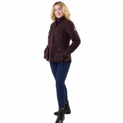 Blousons Et Manteaux*Horseware - Blouson manches longues femme Newmarket Wax hw brown Marron