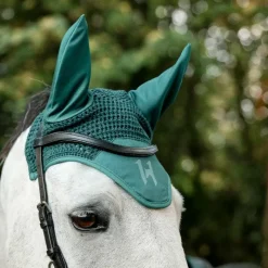Sale - Bonnet pour chevaux Ear Net dynasty green Bonnets Pour Chevaux