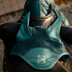Sale - Bonnet pour chevaux Ear Net dynasty green Bonnets Pour Chevaux