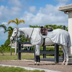Couvertures Et Chemises*Horseware - Chemise anti-mouches de monte Amigo Flyrider argent/ titanium grey/ argent Gris