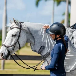 Couvertures Et Chemises*Horseware - Chemise anti-mouches de monte Amigo Flyrider argent/ titanium grey/ argent Gris