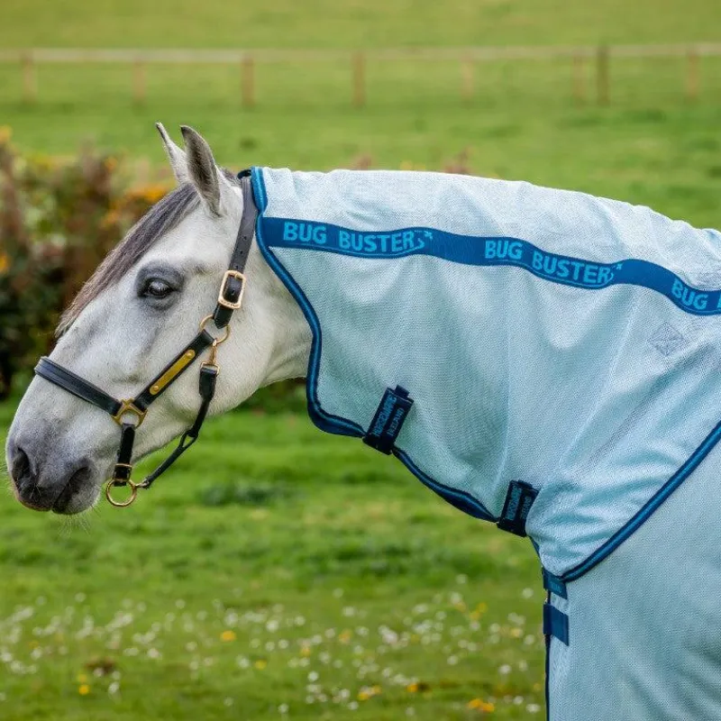Couvertures Et Chemises*Horseware - Chemise anti-mouches Amigo Bug Buster azure blue/ marine/ éléctrique Bleu