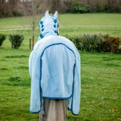 Couvertures Et Chemises*Horseware - Chemise anti-mouches Amigo Bug Buster azure blue/ marine/ éléctrique Bleu