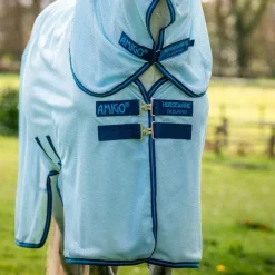 Couvertures Et Chemises*Horseware - Chemise anti-mouches Amigo Bug Buster azure blue/ marine/ éléctrique Bleu