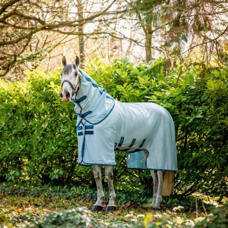 Couvertures Et Chemises*Horseware - Chemise anti-mouches Amigo Bug Buster azure blue/ marine/ éléctrique Bleu