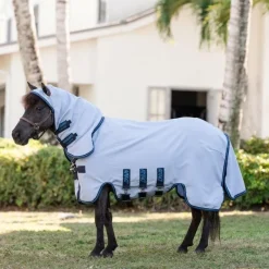 - Chemise anti-mouches Amigo Ripstop  Petite Hoody azure blue/ marine/ électrique Couvertures Poneys|Couvertures Et Chemises