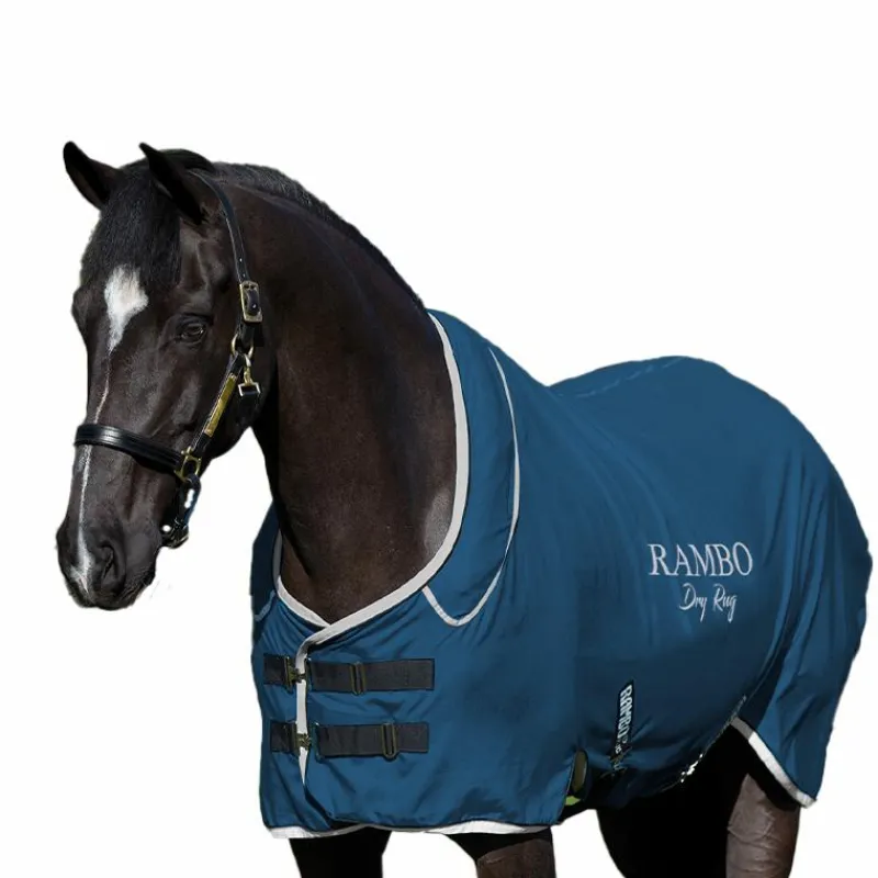 Couvertures Poneys|Couvertures Et Chemises*Horseware - Chemise séchante Rambo Dry Rug Supreme / argent Marine