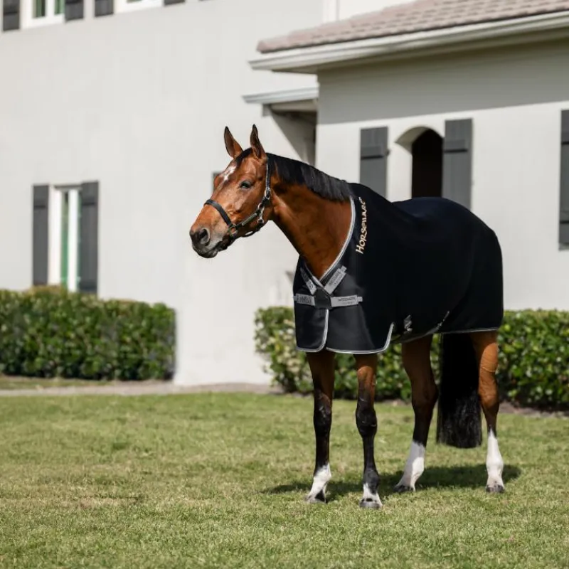 Couvertures Et Chemises*Horseware - Chemise séchante Rambo Airmax Cooler / thunderstorm grey/ argent Noir