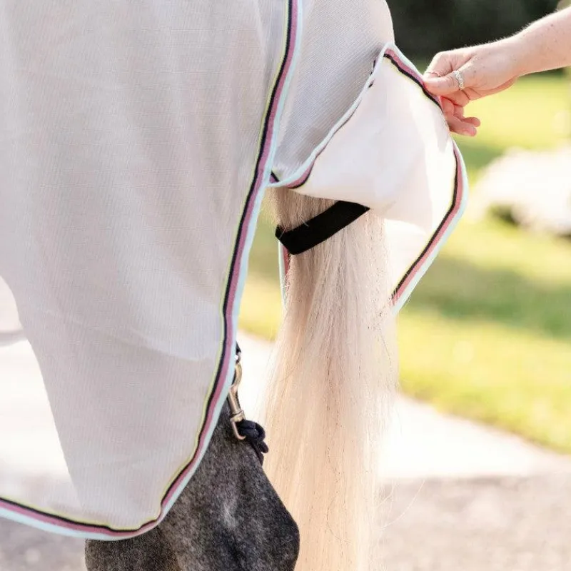 Discount - Couverture anti-mouches Amigo Bug Rug Plus Pony argent/ lime/ marine/ rose/ bleu Couvertures Poneys|Couvertures Et Chemises