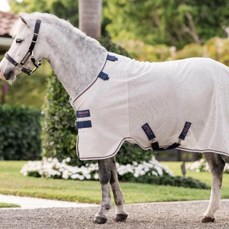 Couvertures Poneys|Couvertures Et Chemises*Horseware - Couverture anti-mouches Amigo Bug Rug Pony argent/ lime/ marine/ rose/ bleu Gris