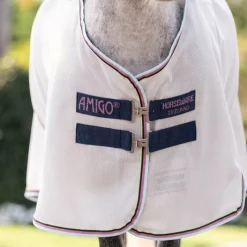 Couvertures Poneys|Couvertures Et Chemises*Horseware - Couverture anti-mouches Amigo Bug Rug Pony argent/ lime/ marine/ rose/ bleu Gris