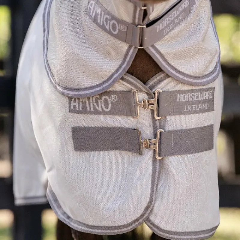 Couvertures Poneys|Couvertures Et Chemises*Horseware - Couverture anti-mouches Amigo Bug Rug Plus Petite argent/ titanium grey/ argent Gris