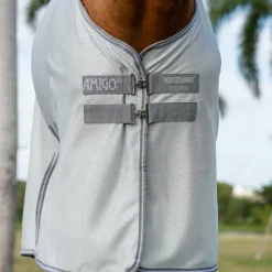 Couvertures Et Chemises*Horseware - Couverture anti-mouches Amigo Bug Buster argent/ titanium grey/ argent Gris