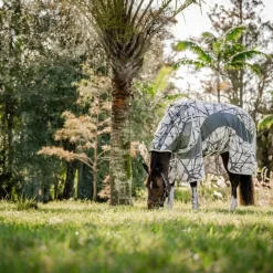 Couvertures Et Chemises*Horseware - Couverture anti-mouches Amigo CamoFly Plus print/ Gris