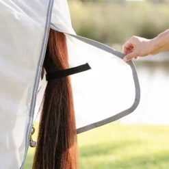 Best - Couverture anti-mouches Amigo Bug Rug silver/ titanium grey/ argent Couvertures Et Chemises