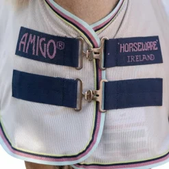 Clearance - Couverture anti-mouches Amigo Bug Rug Plus Petite argent/ lime/ marine/ rose/ bleu Couvertures Poneys|Couvertures Et Chemises