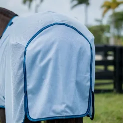 Couvertures Et Chemises*Horseware - Couverture anti-mouches Amigo Bug Rug Plus azure blue/ marine/ électrique Bleu