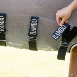 Best - Couverture anti-mouches Rambo Protector Fieldsafe argent/ marine/ blanc/ beige Couvertures Et Chemises