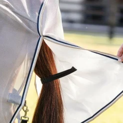 Best - Couverture anti-mouches Rambo Protector Fieldsafe argent/ marine/ blanc/ beige Couvertures Et Chemises