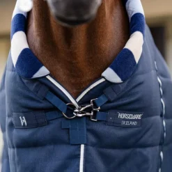 Couvertures Et Chemises*Horseware - Couverture de box Newmarket Cosy Stable witney navy 200g Bleu