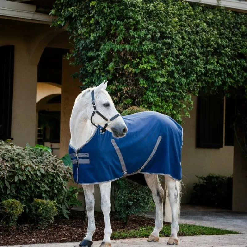 Couvertures Et Chemises*Horseware - Couverture de box Rambo Stable / thunderstorm grey/ argent Marine