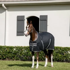 Couvertures Et Chemises*Horseware - Couverture de box Rambo Stable / thunderstorm grey/ argent Noir