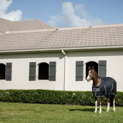 Couvertures Et Chemises*Horseware - Couverture de box Rambo Stable / thunderstorm grey/ argent Noir