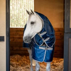 Couvertures Et Chemises*Horseware - Couverture de box Amigo Ripstop Insulator Plus Stable / titanium grey 200g Marine