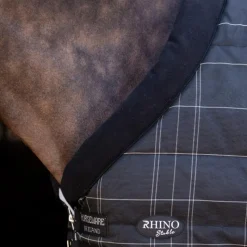 Couvertures Poneys|Couvertures Et Chemises*Horseware - Couverture de box Rhino Pony Stable / gris/ blanc à carreaux/ gris 100g Noir